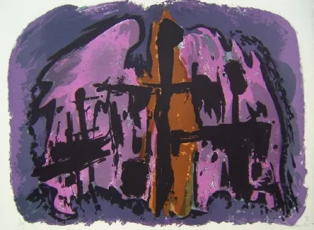 Lithografie Manessier - Composition XI