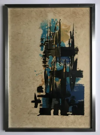 Lithografie Manessier - Élégie pour Martin Luther King I