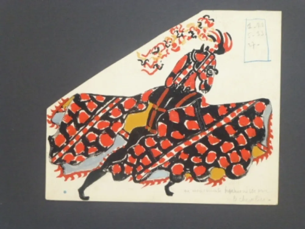 Geen Techniek Manessier - Etude de costume pour le Décameron'