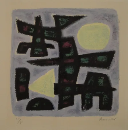 Lithografie Manessier - Hiver en Holland