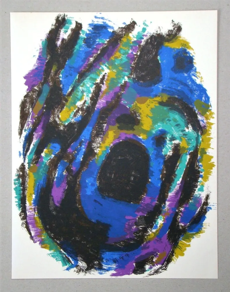 Lithografie Manessier - Le Nid