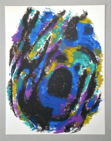 Lithografie Manessier - Le Nid