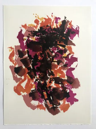 Lithografie Manessier - L'enfant dans la cité des ombres V : La Commune de Paris