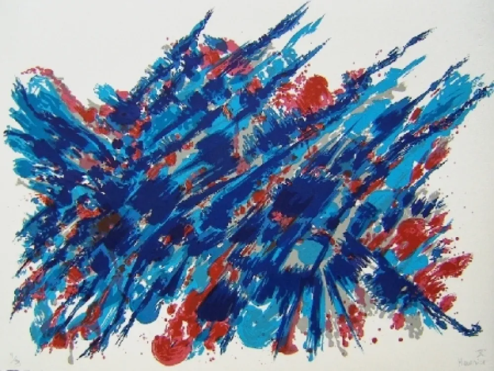 Lithografie Manessier - Suite de Pâques Le sang et l'eau