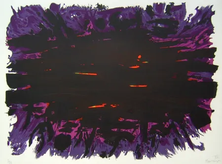 Lithografie Manessier - Suite de Paques XII, Le Tombeau gardé