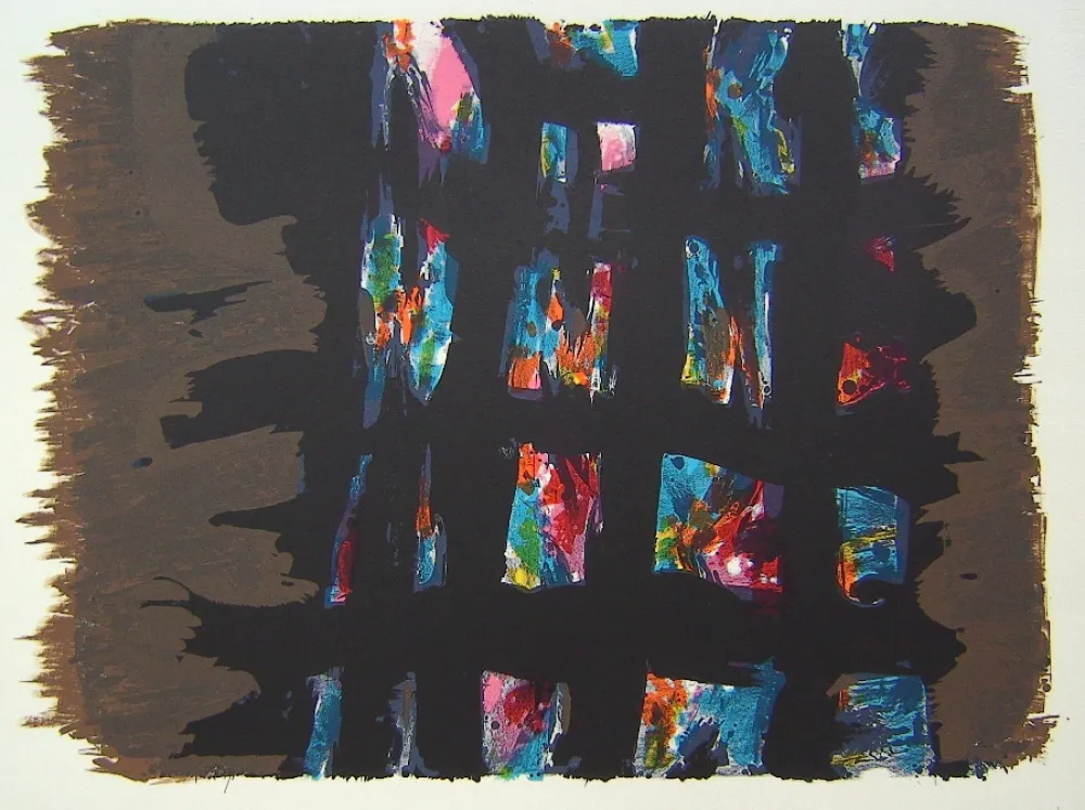 Lithografie Manessier - Suite de Paques,III, L'Emprisonnement 