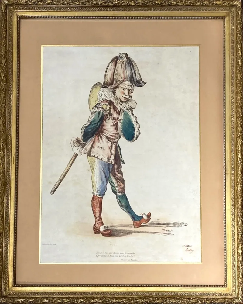 Lithografie Manet - Polichinelle, 1874. Signée