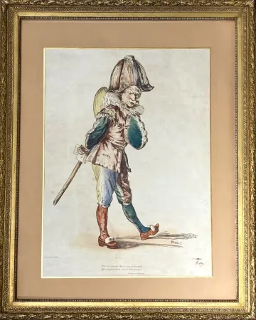 Lithografie Manet - Polichinelle, 1874. Signée