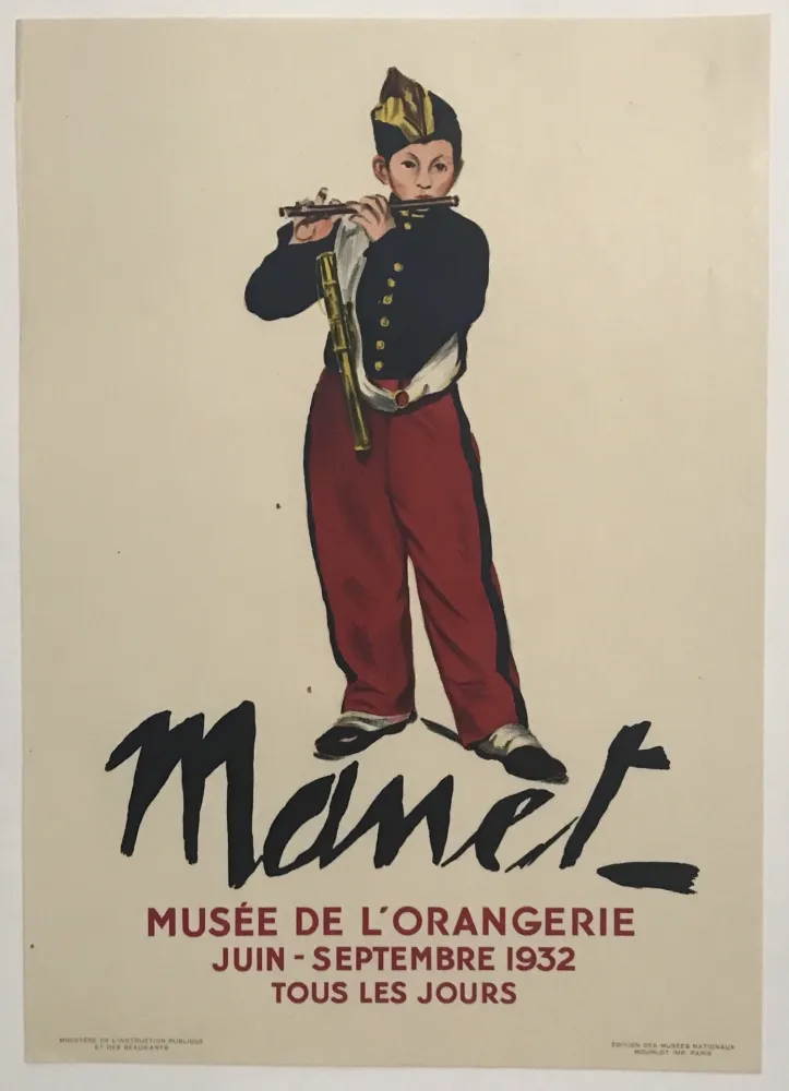 Lithografie Manet - The Young Flautist or 'The Fifer'