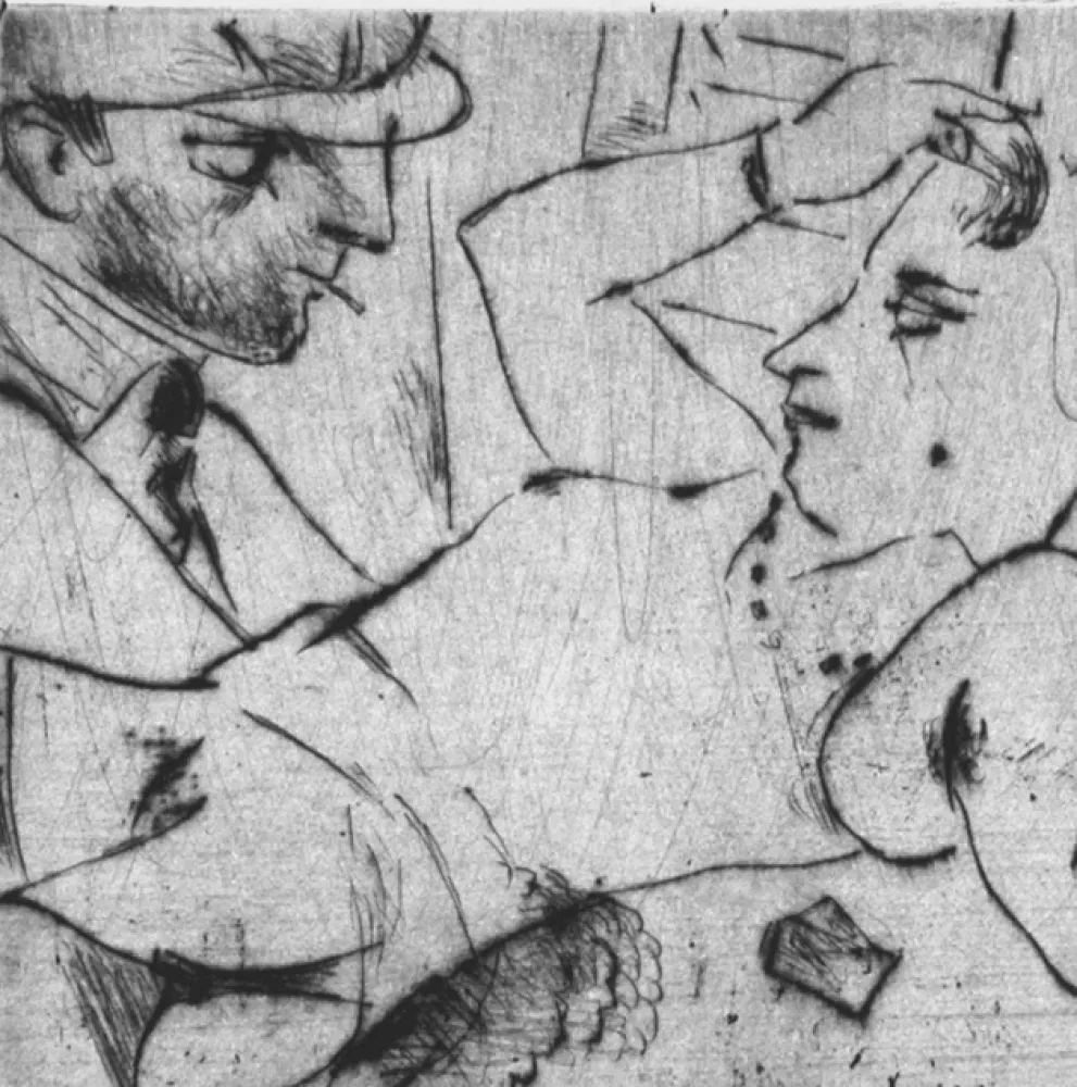 Droge Naald Manfredi - Autoritratto con modella