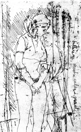 Ets Manfredi - Ballerina mentre calza i guanti