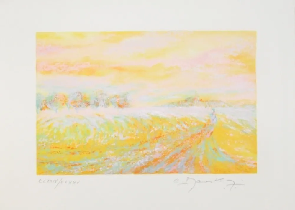 Lithografie Manoukian - A la campagne / In the Country