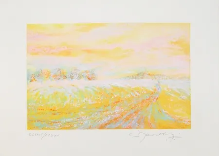 Lithografie Manoukian - A la campagne / In the Country