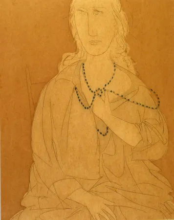 Ets En Aquatint Manzu - Busto di Inge VII