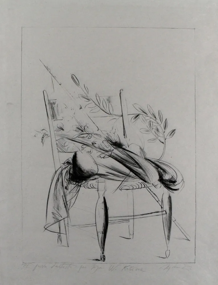 Lithografie Manzu - Natura morta