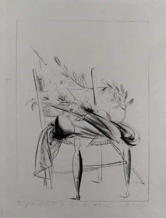 Lithografie Manzu - Natura morta