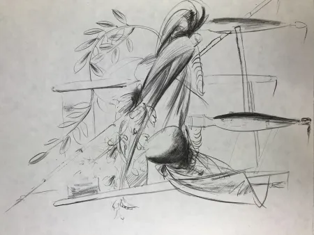 Lithografie Manzu - Natura Morta 