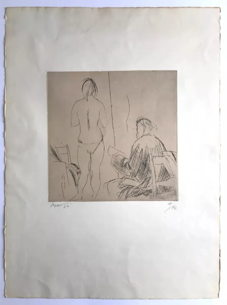 Ets Manzu - Pittore et modella