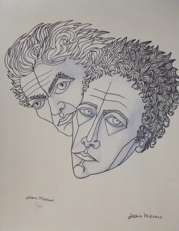 Lithografie Marais  - Jean Cocteau et Moi