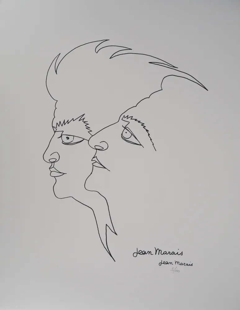 Lithografie Marais  - Jean Gabin et Moi