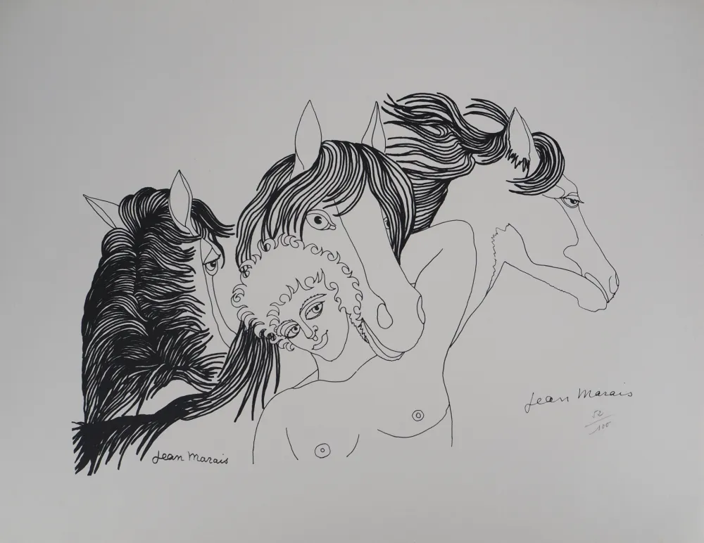 Lithografie Marais  - L'ami des Chevaux