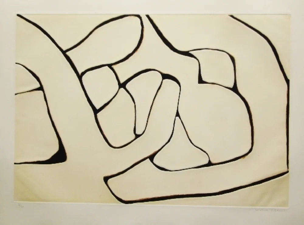 Ets En Aquatint Marca Relli - Composition 15