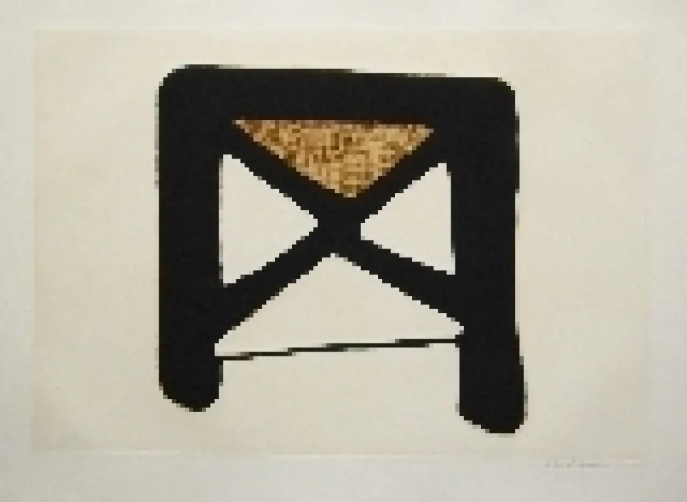 Ets En Aquatint Marca Relli - Composition 5