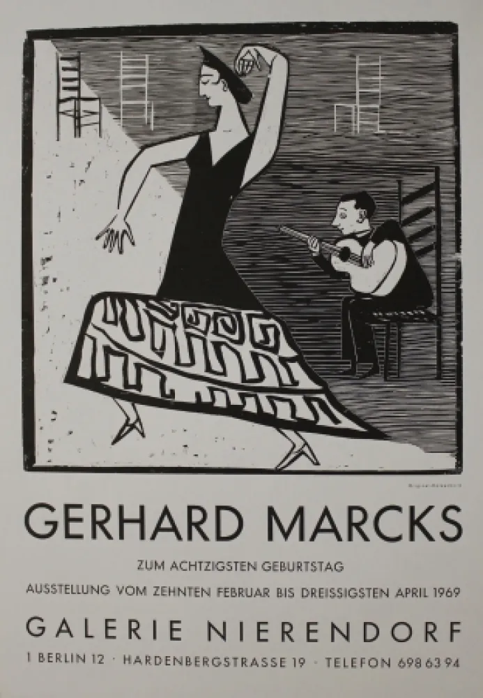 Houtsnede Marcks - La farucca