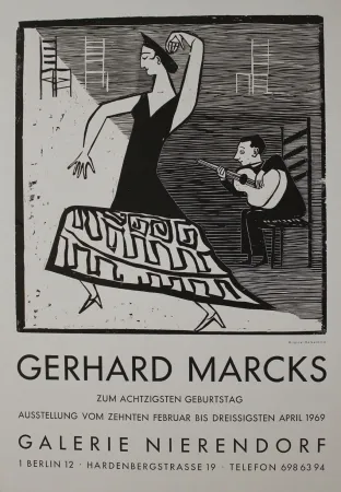 Houtsnede Marcks - La farucca