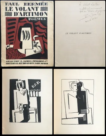 Geïllustreerd Boek Marcoussis - Paul Dermée : LE VOLANT D'ARTIMON. POÈMES. Exemplaire avec envoi 