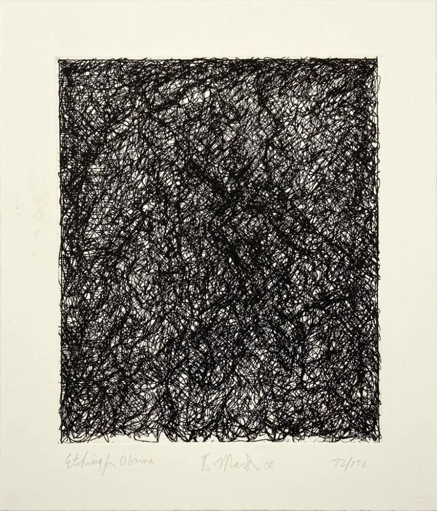 Gravure Marden - Etching for Obama from the Artists for Obama Portfolio