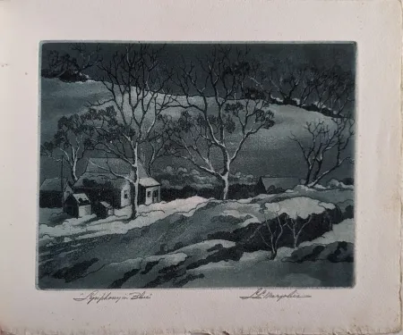 Ets En Aquatint Margolies - Symphony in Blue