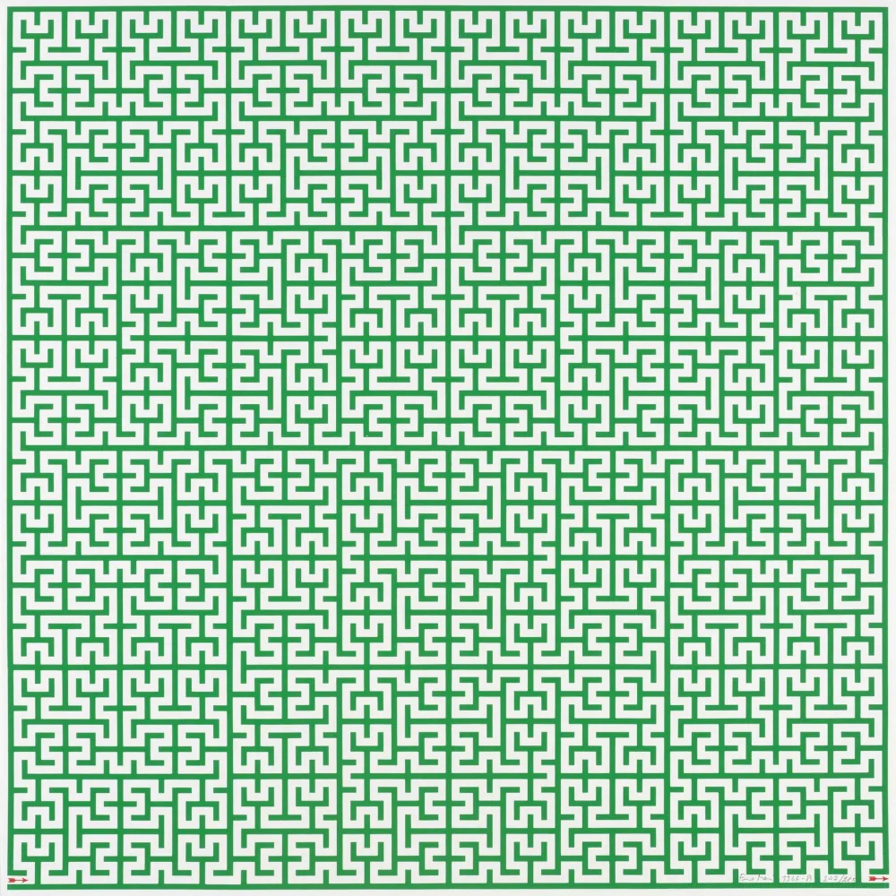 Lithografie Mari - LABIRINTO - EXACTA FROM CONSTRUCTIVISM TO SYSTEMATIC ART 1918-1985