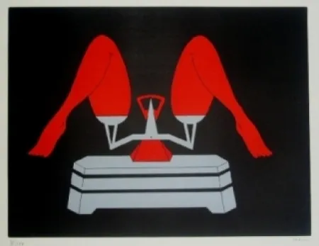 Lithografie Marien - La balance