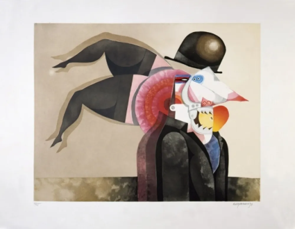 Aquatint Marin - Le grand dévorateur