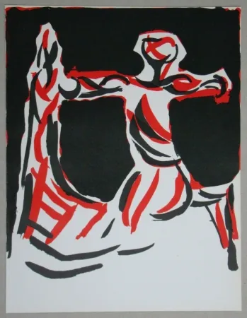 Lithografie Marini - Cavalier