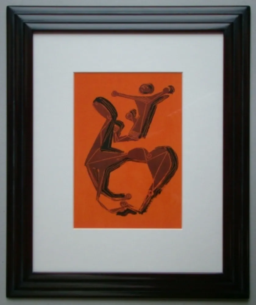 Lithografie Marini - Cheval et Cavalier