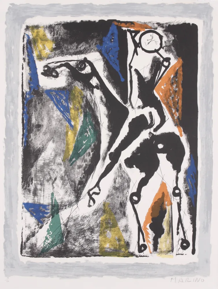 Lithografie Marini -  La Acrobata