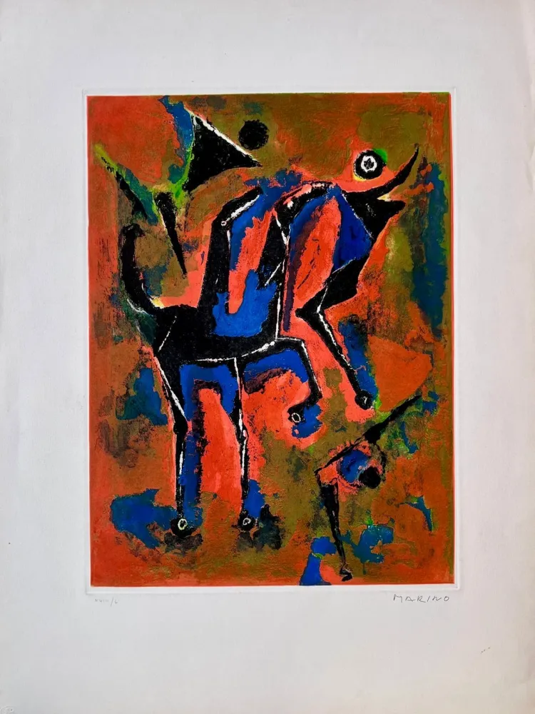 Ets En Aquatint Marini - Les jongleurs 