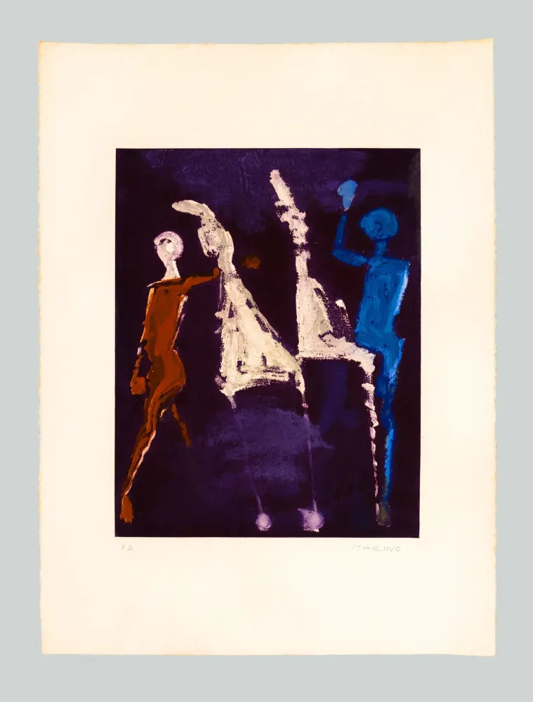 Ets En Aquatint Marini - Marino from Shakespeare (Tav. VIII)