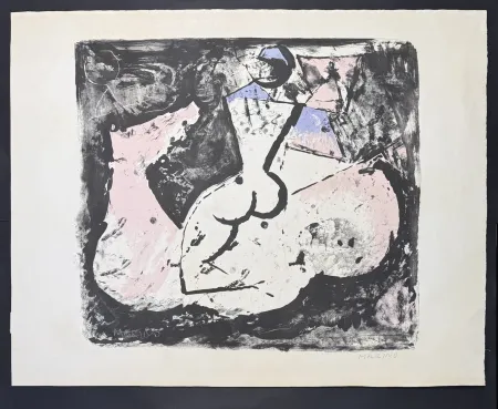 Lithografie Marini - Marino Marini (1901–1980) - Cavallo e cavaliere - lithograph on paper - 1965