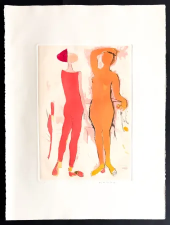 Gravure Marini - Marino Marini (1901–1980) - MARINO FROM SHAKESPEARE I - Color drypoint etching and aquatint on paper - 1977