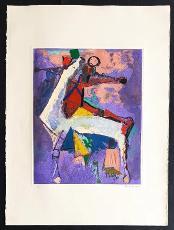 Gravure Marini - Marino Marini (1901–1980) - MARINO FROM SHAKESPEARE I - Color drypoint etching and aquatint on paper - 1977