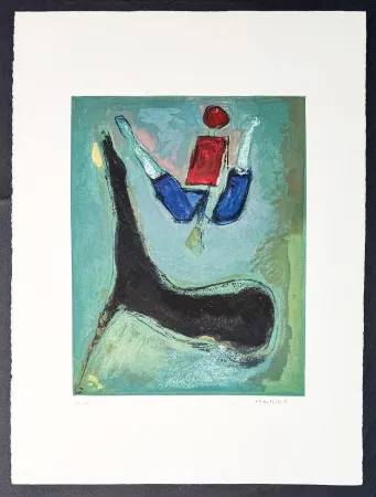 Gravure Marini - Marino Marini (1901–1980) - MARINO FROM SHAKESPEARE II - Color drypoint etching and aquatint on paper - 1978