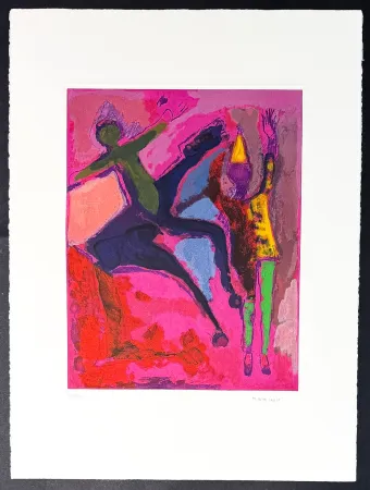 Gravure Marini - Marino Marini (1901–1980) - MARINO FROM SHAKESPEARE II - Color drypoint etching and aquatint on paper - 1978