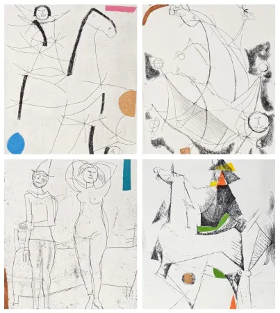 Gravure Marini - Marino Marini (1901–1980) - Tout près de Marino - 10 aquatint etchings on paper - 1971