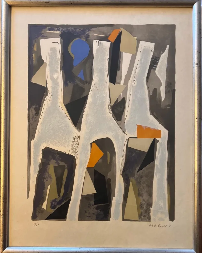 Lithografie Marini - Personnages du Sacre du Printemps I