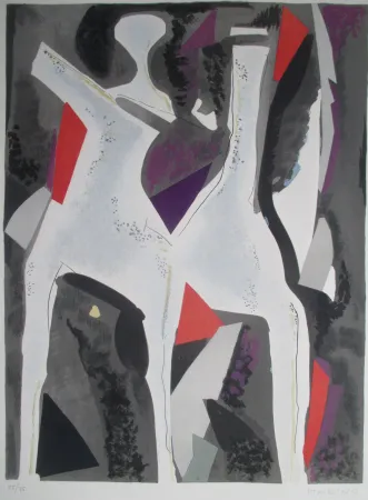 Lithografie Marini - Personnages du Sacre Printemps  II