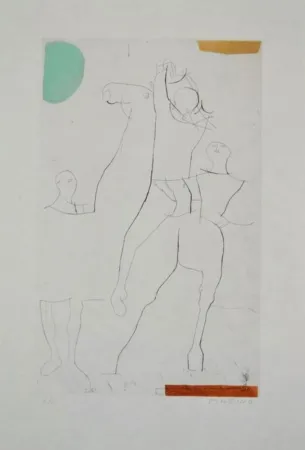 Ets En Aquatint Marini - Portfolio A-135 Giocolieri