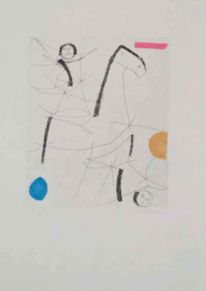 Ets En Aquatint Marini - Portfolio A-137 Toute De Marino